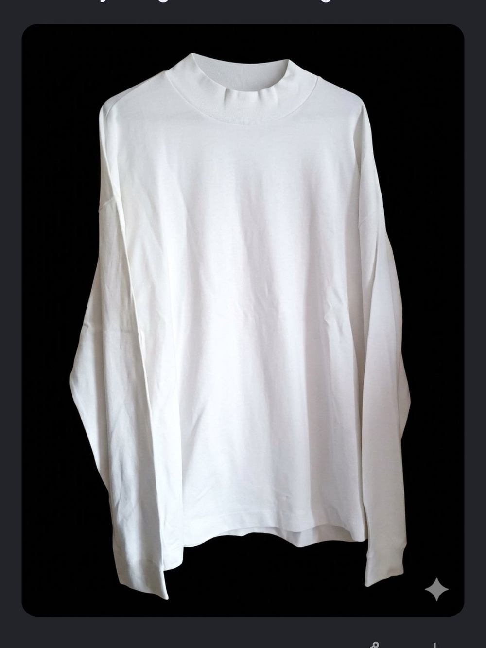 Classic White Long-Sleeve Crewneck Tee